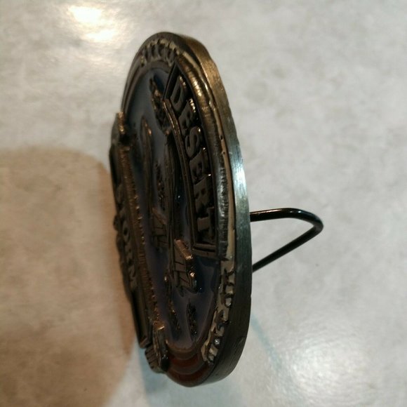 New Pewter Desert Storm USA Belt Buckle Made in USA Serial Number 9106 - Picture 7 of 9